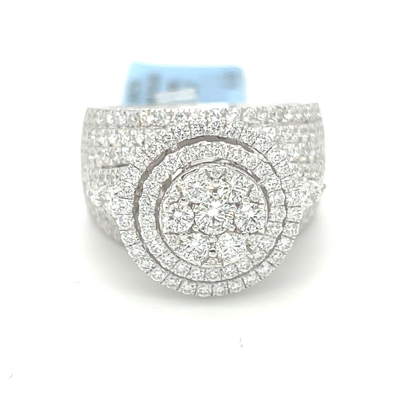 14KW Gold 2.50ct Diamond Cluster Halo Ring Si1, G