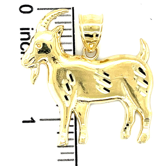 10K Y.Gold Goat Charm