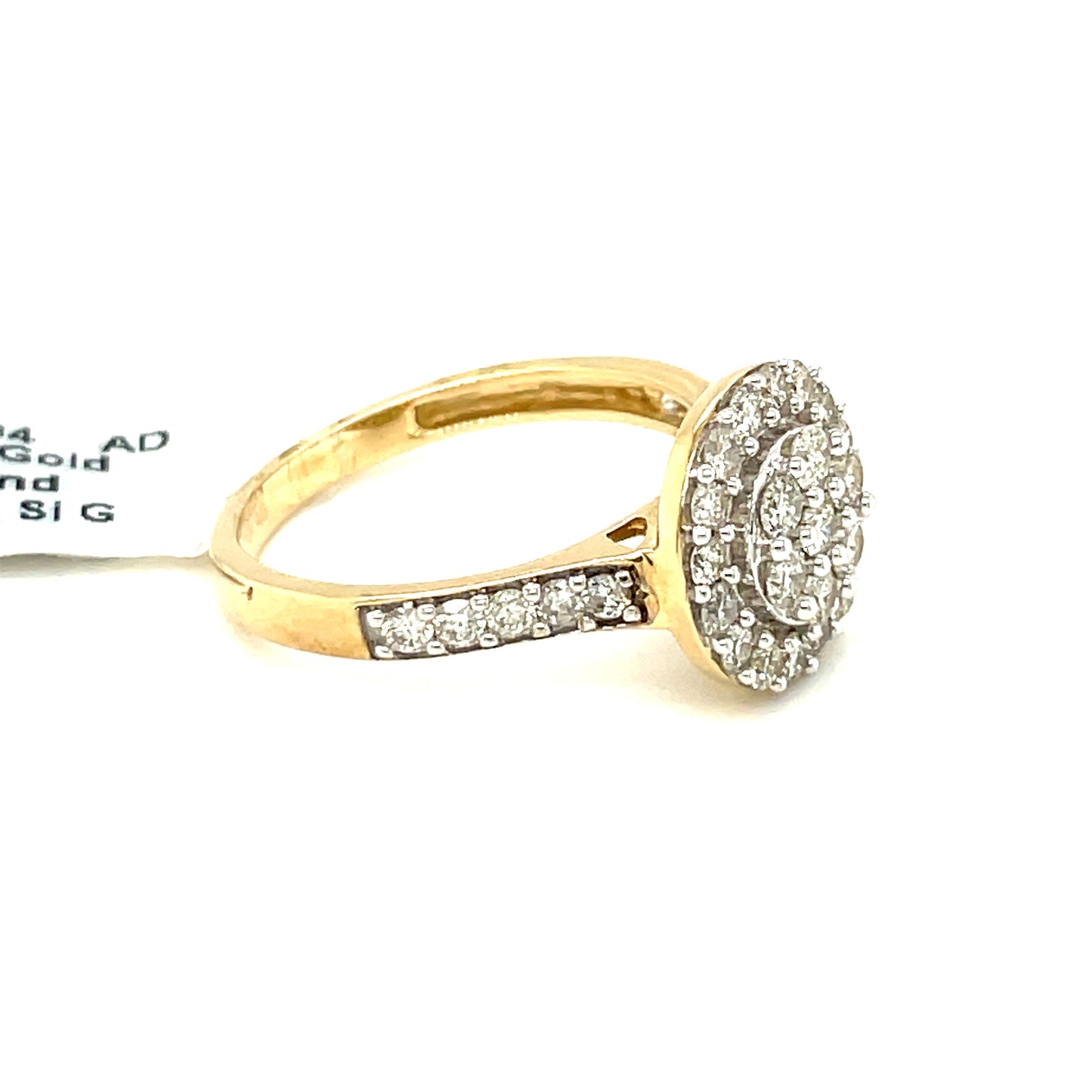 10K Yellow Gold 1.00ct Diamond Ladies Ring Si G