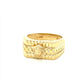 10K Yellow Gold Men's Ring with Medusa Head