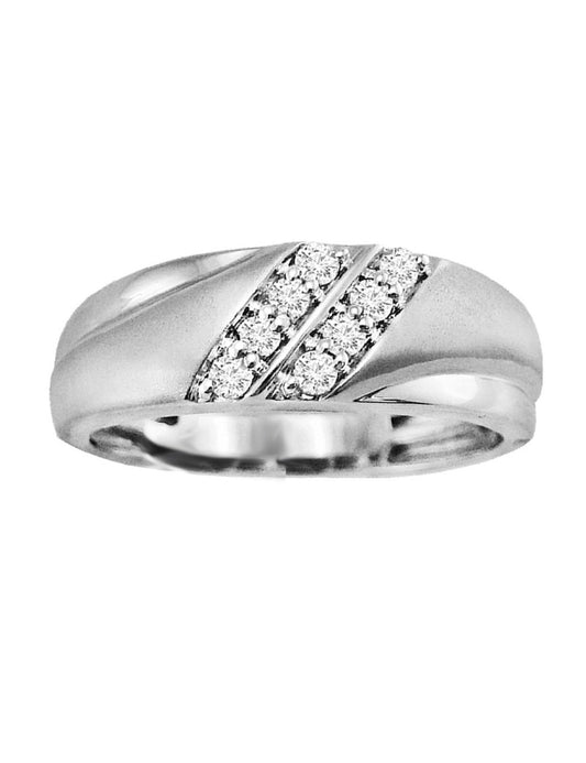 Diamond Wedding Bands - Men'