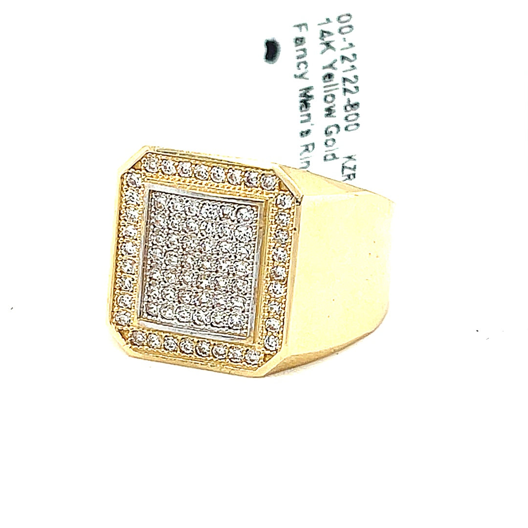 14K Gold Mens Ring