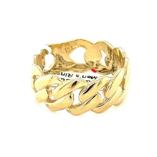 14K Gold Mens Ring