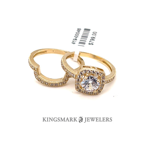 14K Gold Bridal Set