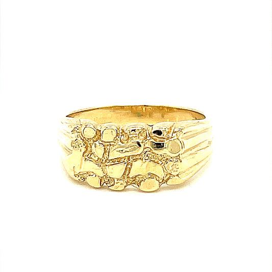 14K Gold Mens Ring