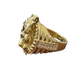 10K Y.Gold CZ Horse Men's Ring (7g)