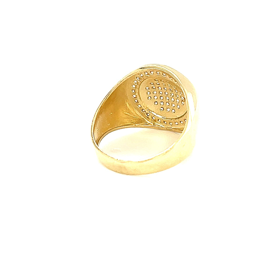 14K Gold Mens Ring