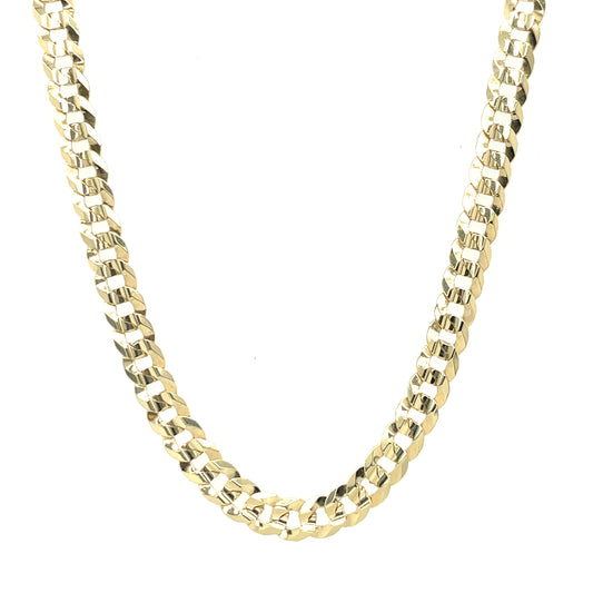 14K Yellow Gold Cuban Curb 4.5mm 26"