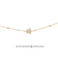 10K Yellow Gold Fancy Star Anklet