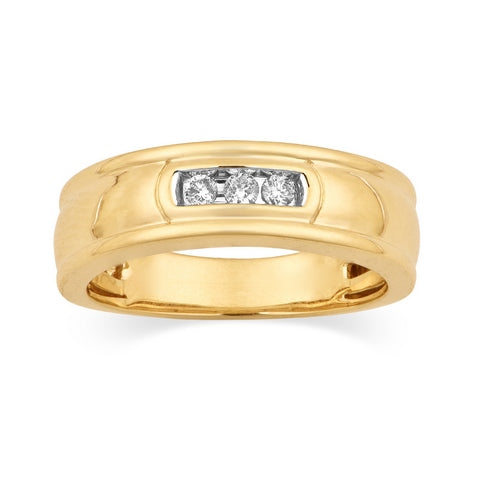 Diamond Wedding Bands - Men'