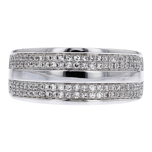 Diamond Wedding Bands - Men'