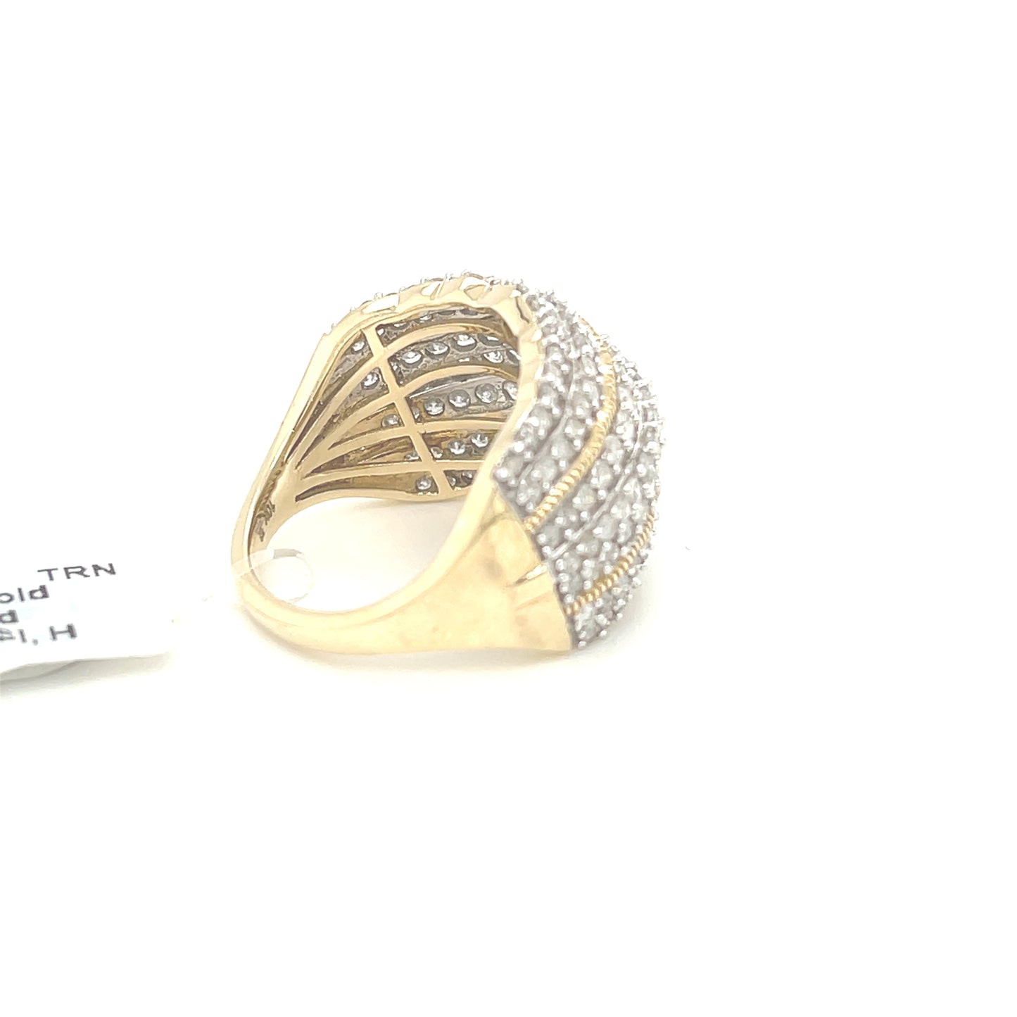 10K Yellow Gold 2.0ct Diamond Ladies Ring SI, H