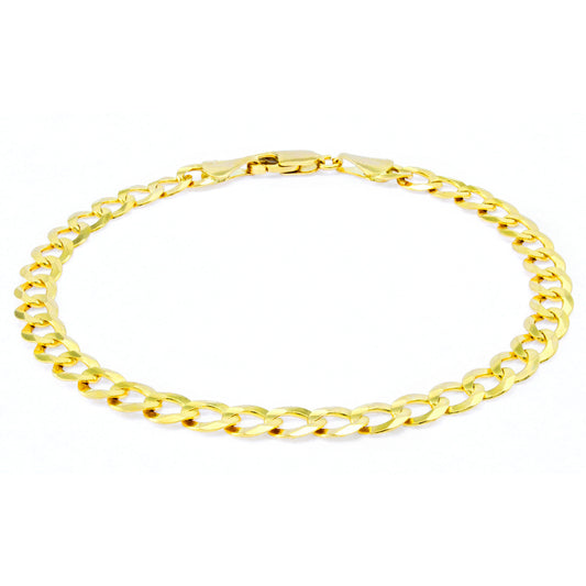 10K Y.Gold Semi-Solid Cuban Bracelet 5mm 8" (3.4g)