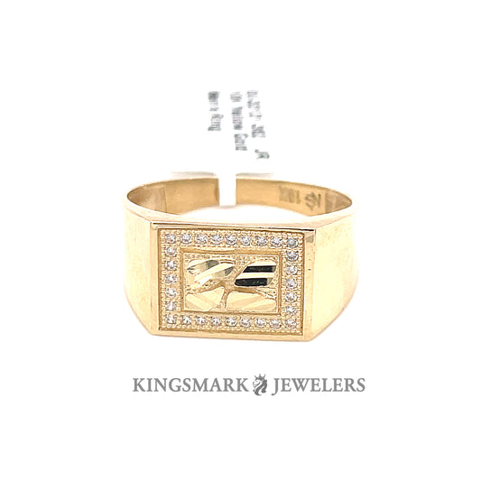 10K Gold Mens Ring