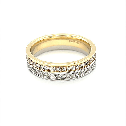 Diamond Wedding Bands - Men'