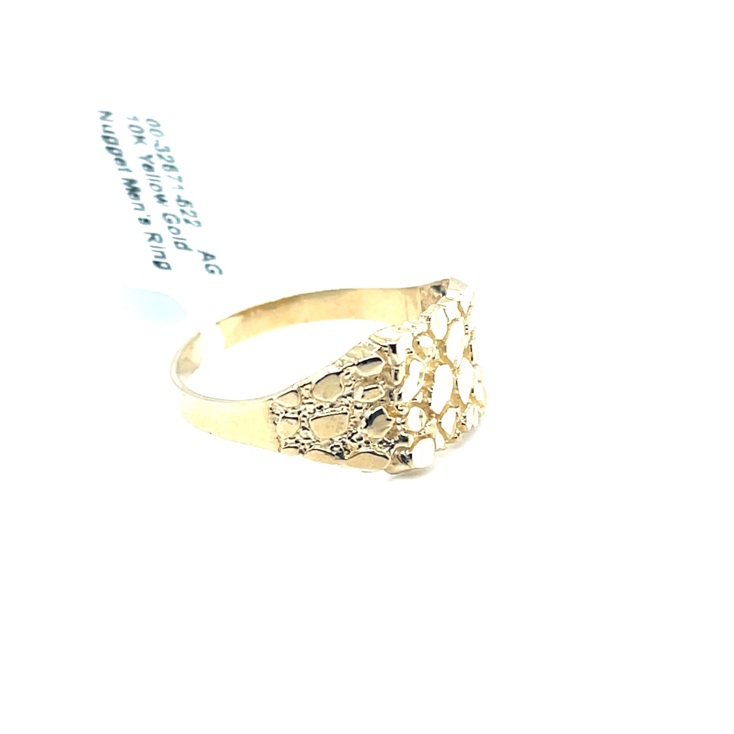 10K Yellow Gold Nugget Men's R