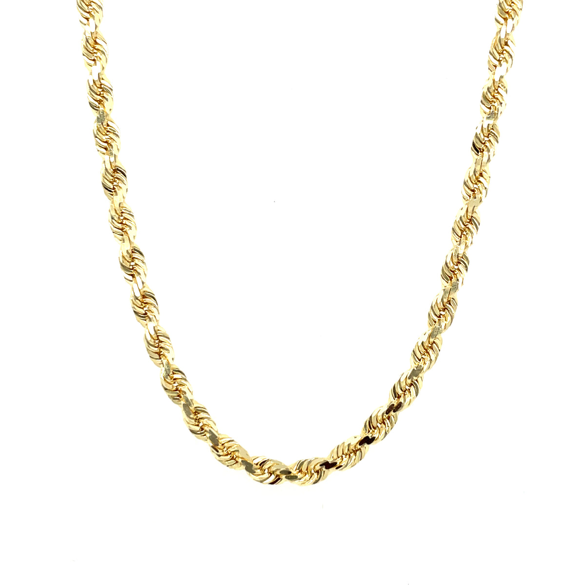 10K Yellow Gold Solid Rope Cha