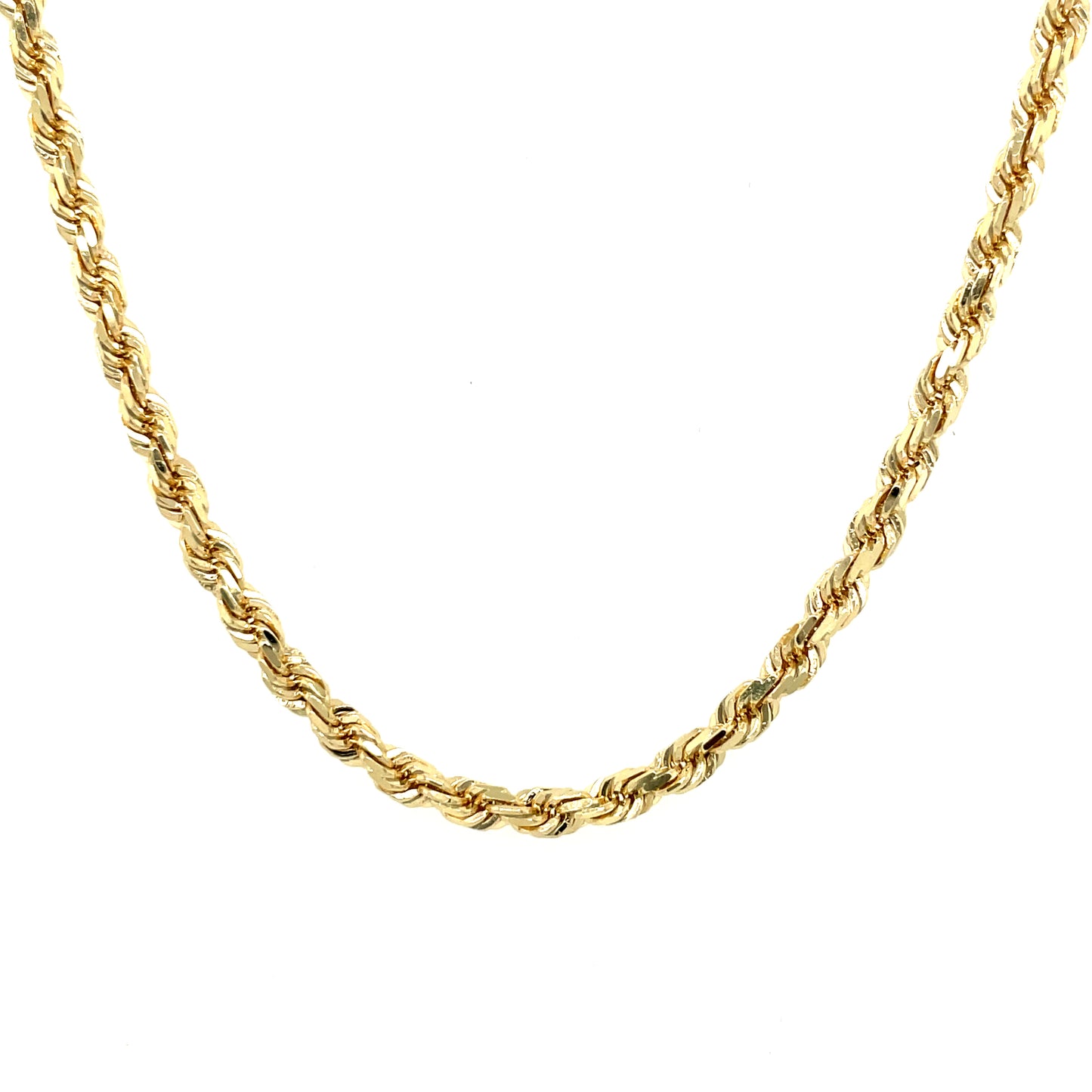 10K Y.Gold Solid Rope Chain 4mm 22" (24.5g)