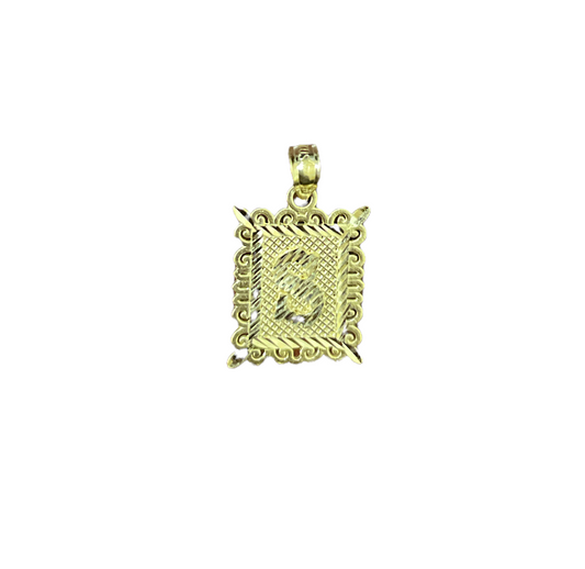 10K Y.Gold Small Initial Charm
