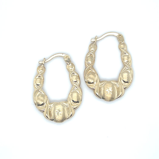 10K Yellow Gold Hearts Medium