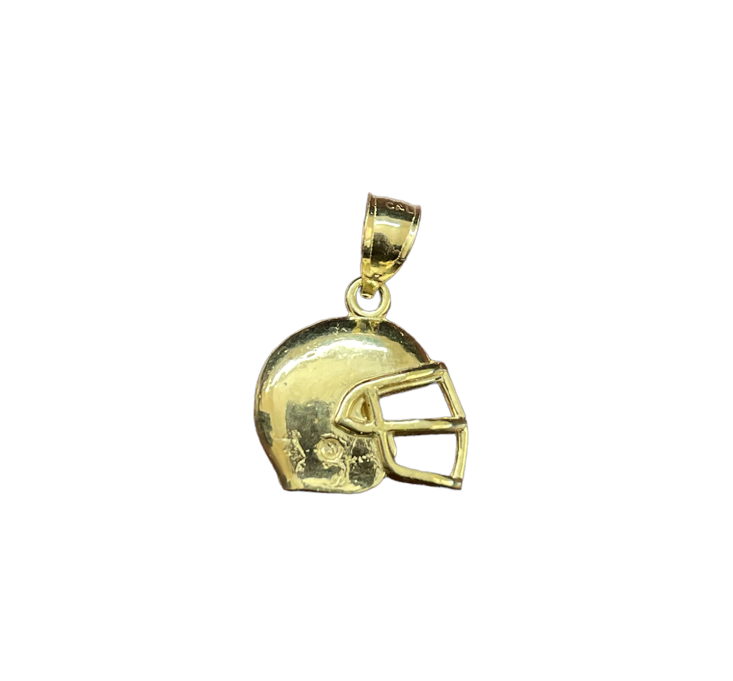 10K Y.Gold Football Helmet Charm