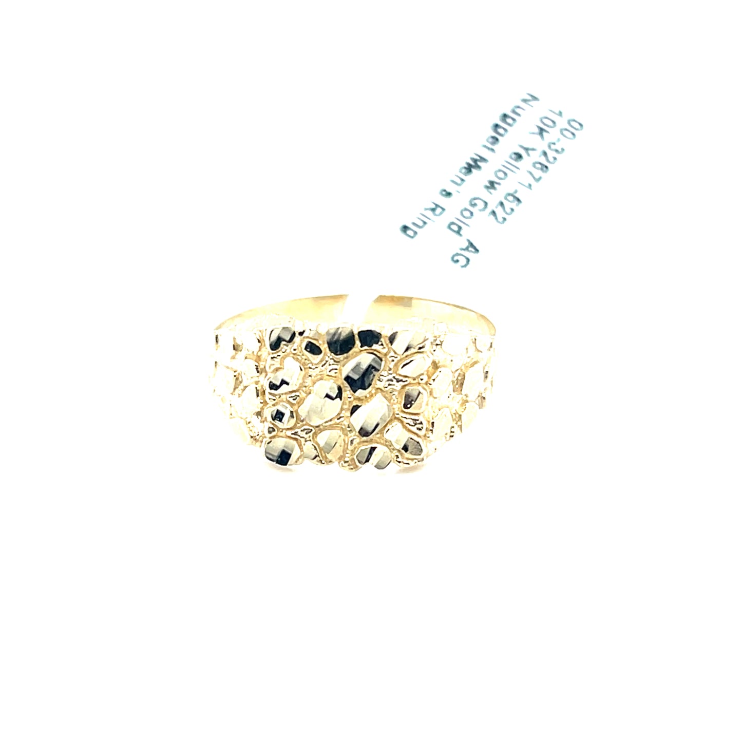 10K Yellow Gold Nugget Men's R