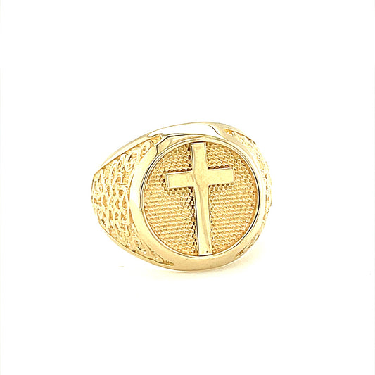 14K Gold Mens Ring