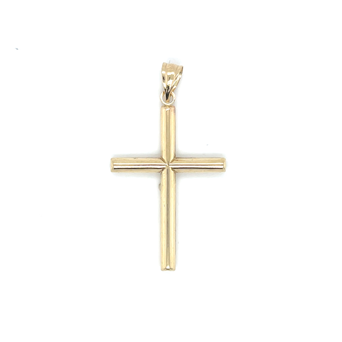 10KY Gold Small Plain Cross Ch