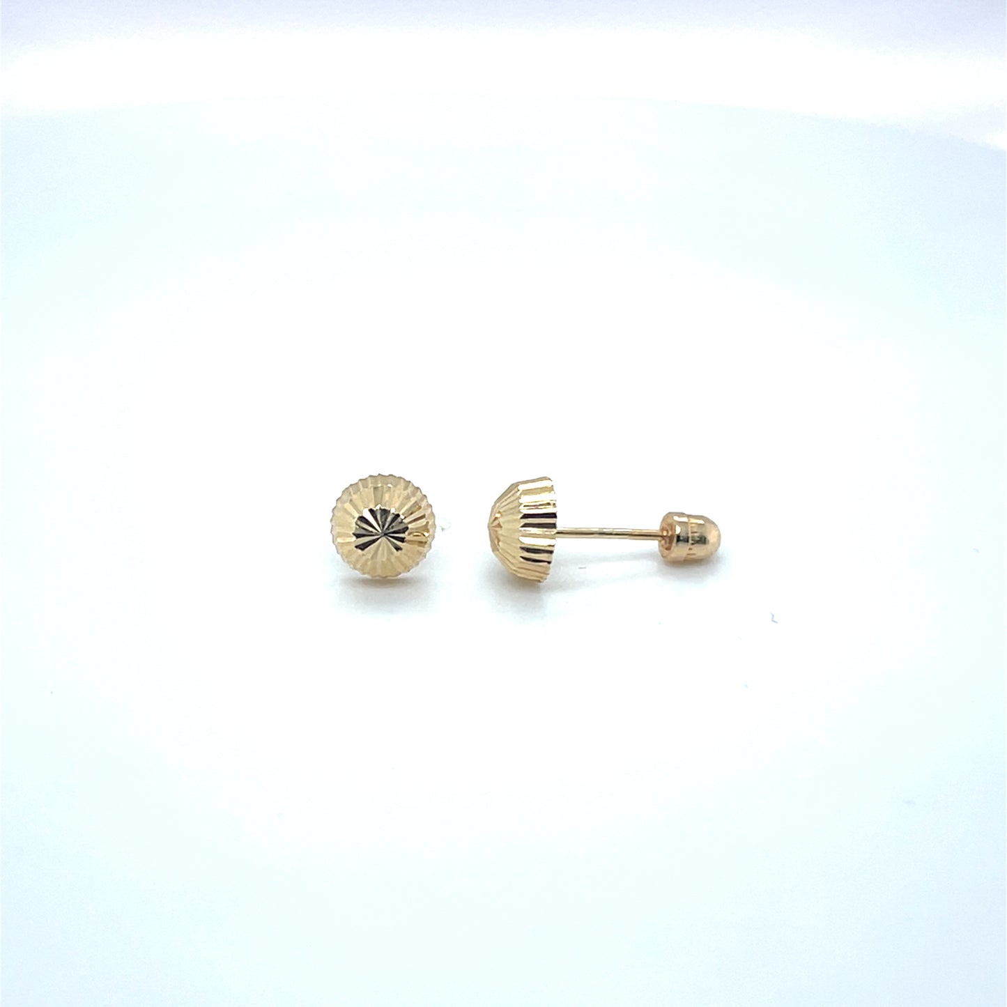 14K Y.Gold Baby Studs Screw Ba