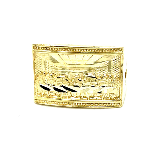 10K Yellow Gold Last Supper Men's Ring