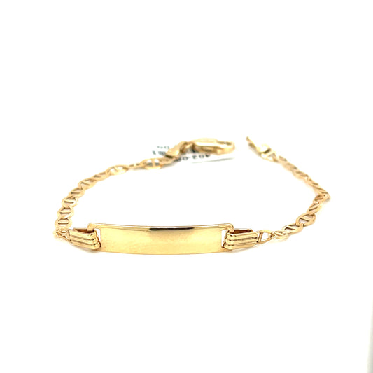 10K Y.Gold Gucci Mariner Baby ID Bracelet 4.5mm 6"