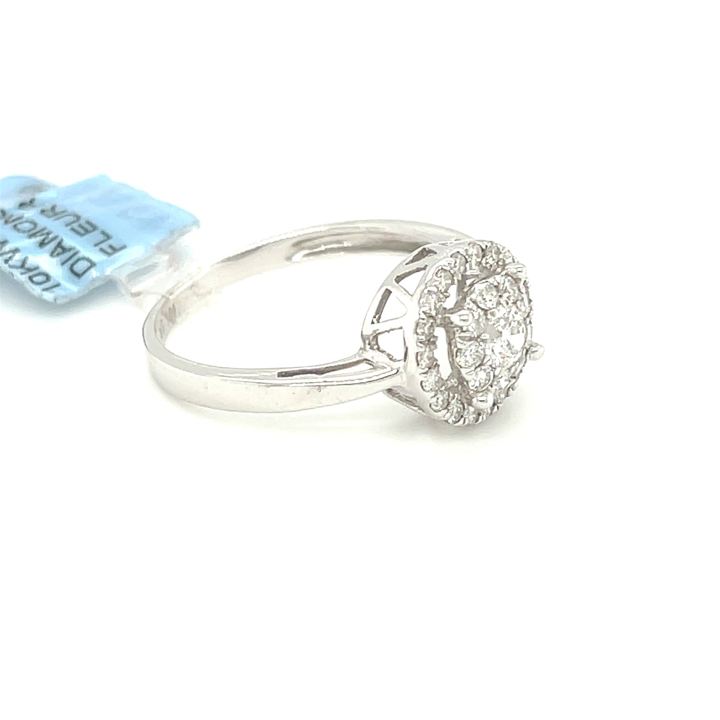 10K White Gold 0.50ct Diamond Ladies Ring Si G