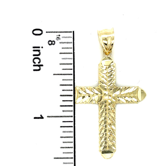 10K Y.Gold Cross Charm