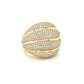 10K Yellow Gold CZ Men's Ring