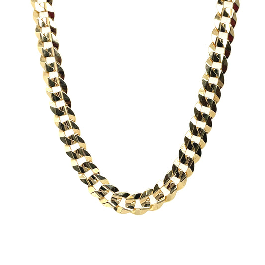 14K Yellow Gold Solid Cuban 6mm 24"