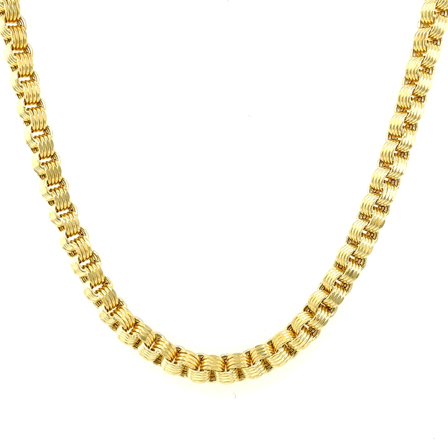 10K YG Semi-Solid Alexander Chain 3.5mm 26" (11.3g)