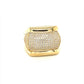10K Yellow Gold CZ Men's Ring