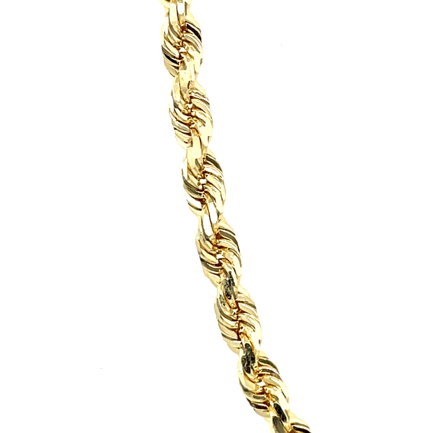 10K Yellow Gold Solid Rope Cha