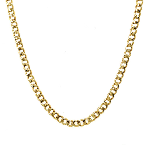 10K Yellow Gold Cuban Chain 2.5mm 20" (2.2g)