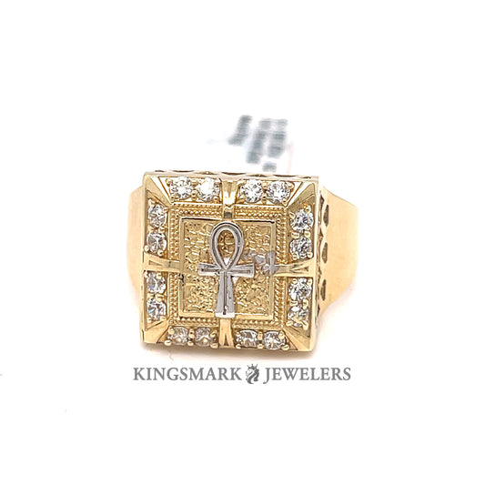10K Gold Mens Ring