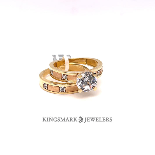 14K Gold Bridal Set