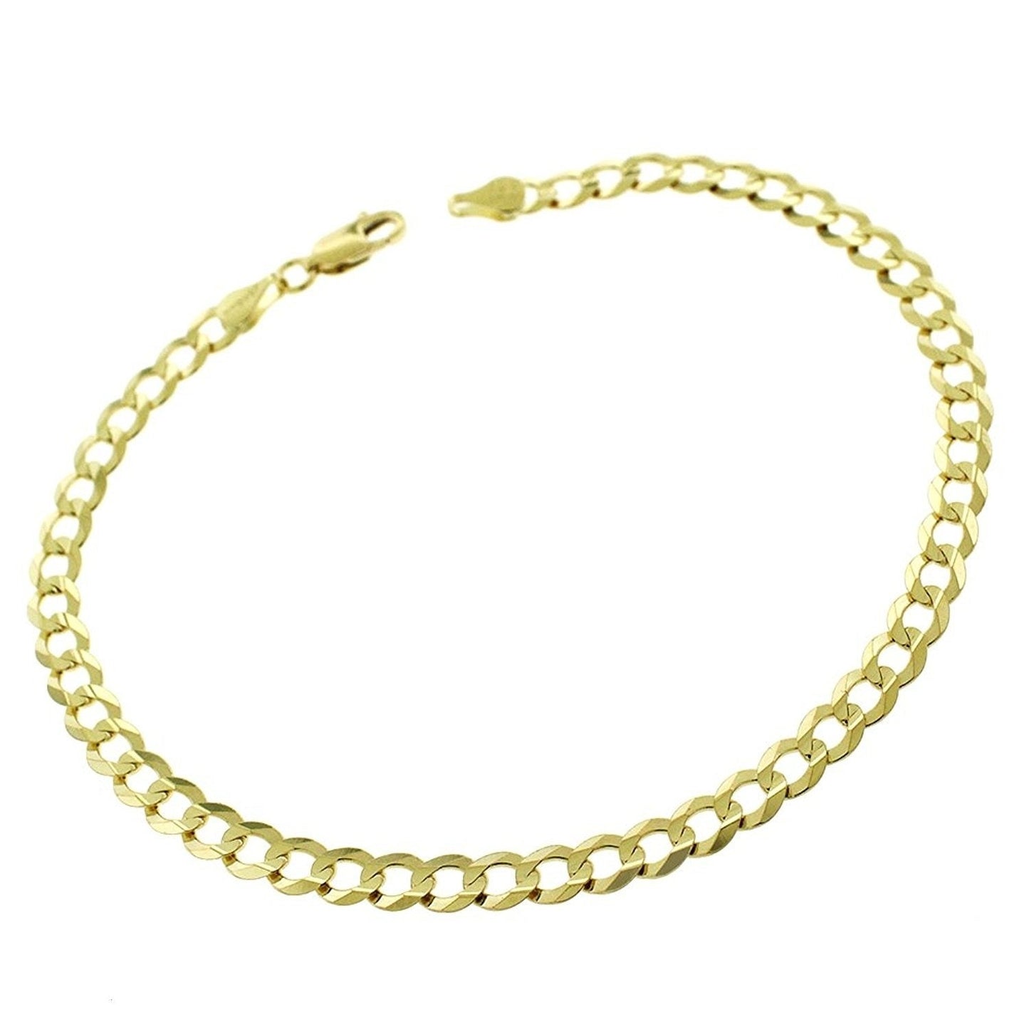 10K YG Solid Curb Link Bracele