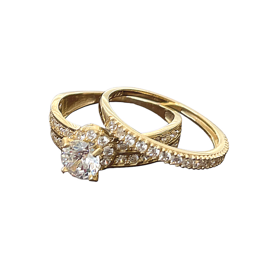 14K Gold Bridal Set