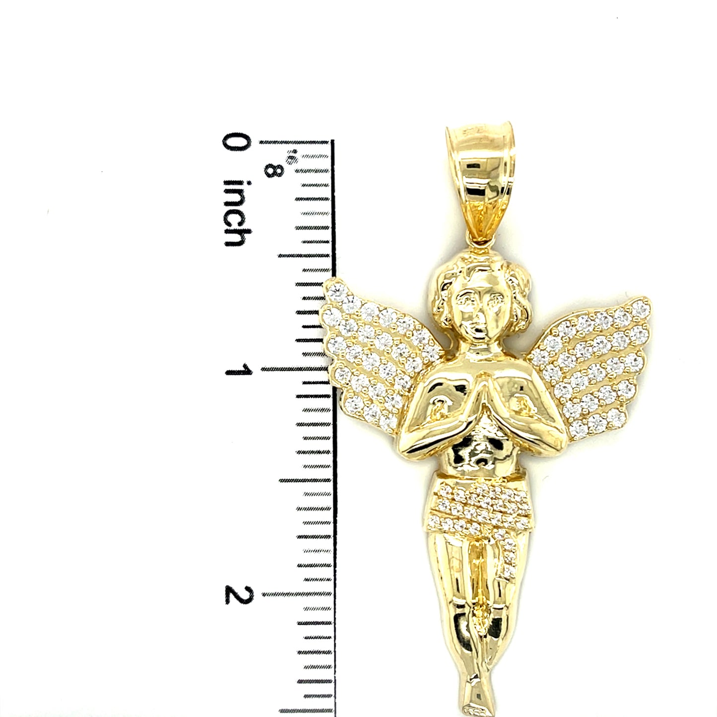 10K Y.Gold CZ Angel Charm (8.8g)