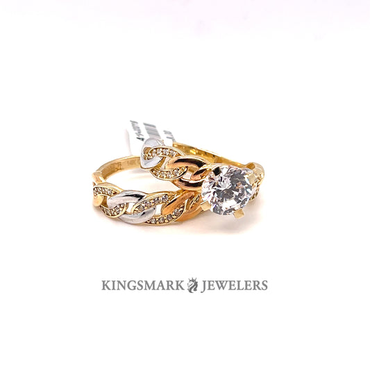 14K Gold Bridal Set