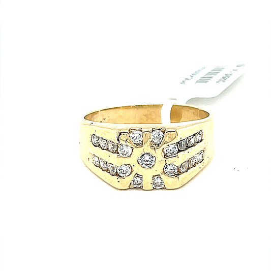 14K Gold Mens Ring