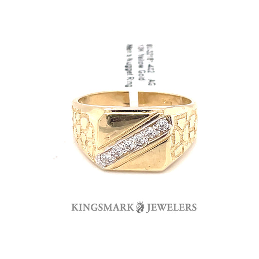 10K Gold Mens Ring