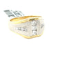 10K Yellow+White Gold 0.50ct Diamond Men's Wedding Band Si2, H