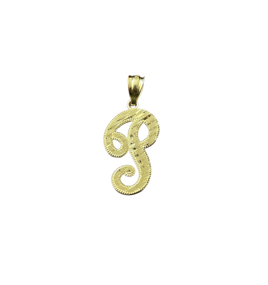 10K Y.Gold Initial Charm Cursi