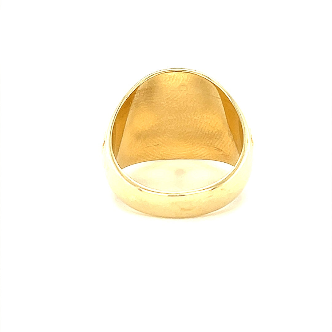 14K Gold Mens Ring